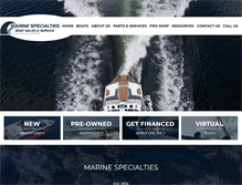 Tablet Screenshot of marine-specialties.com